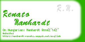 renato manhardt business card